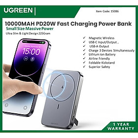 Mua Pin Sạc Dự Phòng không dây UGREEN PB206 10000mAh có chân đỡ hàng chính hãng