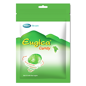Kẹo thảo dược Eugica giảm ho và đau rát họng hiệu quả - Túi zip 15 viên