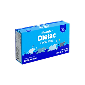 Thùng 48 Hộp Sữa Bột Pha Sẵn Vinamilk Dielac Grow Plus - Đỏ 110ml
