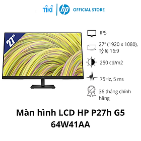 Màn hình HP P27H G5 64W41AA (27Inch/ Full HD/ 5ms/ 60HZ/ 250cd/m2/ IPS/ Tích hợp Loa) - Hàng Chính Hãng