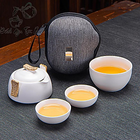 Mua Bộ Ấm Chén Sứ Đối Ẩm Kèm Túi Du Lịch Tiện Lợi AC.223