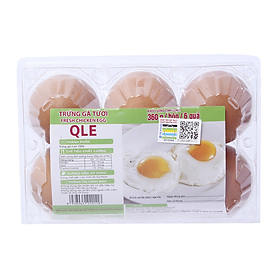 Vỉ 6 Trứng Gà Tươi QL 60G