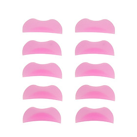 5Pairs Silicone Pads 5 Different Sizes Eyelash Perming Curler Shield Pad Silicone Eyelash Extension Perm Pad