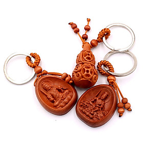 Combo 3 móc khóa Phật Bất Động Minh Vương - Văn Thù bồ tát - Hồ Lô - an khang, thịnh vượng