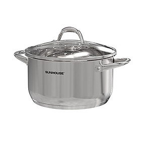 NỒI INOX 3 ĐÁY SUNHOUSE SHG301-16 - Hàng Chính Hãng