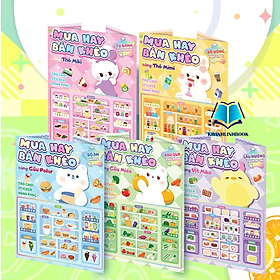 Sách combo Mua hay bán khéo - trò chơi bóc dán cho bé (MG)