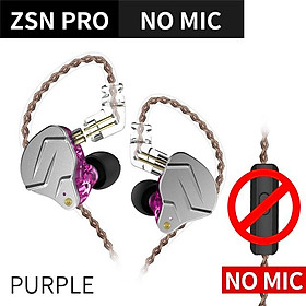 KZ ZSN Pro trong tai nghe tai 1BA 1DD HIFI BASS BASS EARBUDS tai nghe Sport Sport Tiêu đề khử tiếng ồn ZSX ZS10PRO ZSTX DQ6