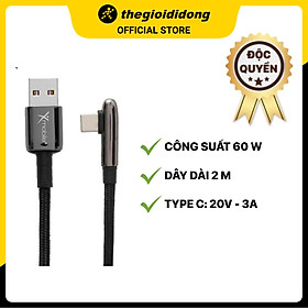 Mua Cáp Type C 2m Xmobile FD-L01 Đen  - Hàng chính hãng