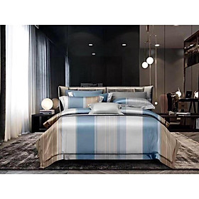 Bộ Drap giường 4 món Lụa Tencel 60s mẫu mới nệm dưới 25cm - 6