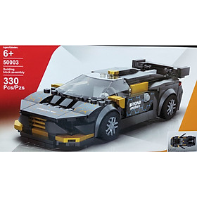Quà tặng Lắp Ráp Mô Hình Xe Đua Có Thể Mở Cửa Và Trượt Màu Đen Beyond Speed (330 Chi Tiết)