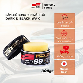 Sáp Vệ Sinh, Phủ Bóng Sơn Xe Màu Tối Dark & Black Wax W-2 SOFT99