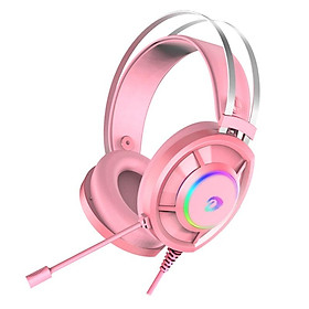 Mua Tai nghe DareU EH469 7.1 RGB Black / Pink da mềm đeo cực êm tai - Hàng chính hãng