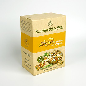 Sữa Hạt Phúc Hiếu Loại Bổ Sung Tinh Bột Nghệ Dành Cho Cả Gia Đình (400g/ hộp 20 gói)