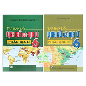 Sách - Combo Tập bản đồ Lịch sử và Địa lí 6 - Phần Lịch sử + địa lí (Theo chương trình GDPT 2018)