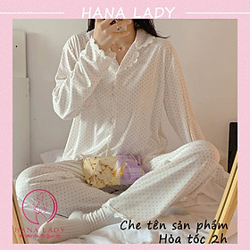 Pijama tay dài mặc nhà - Đồ ngủ nữ thun sữa cao cấp PJ512