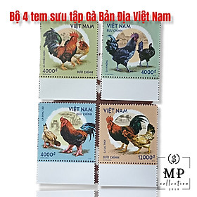Bộ 4 tem sưu tập Gà Bản Địa Việt Nam mã 1146