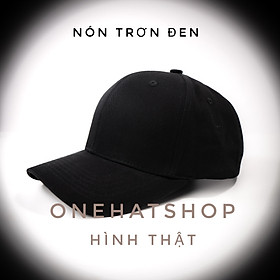 Hình ảnh Nón lưỡi trai trơn đen Brand One Hat