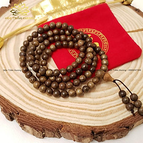 Vòng tay trầm hương chuỗi tràng hạt 108 7mm trầm tốc mộc trầm hương