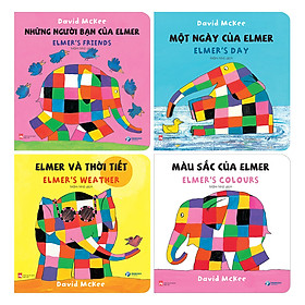 Download sách Combo Bộ Sách Song Ngữ: Elmer’s Board Book (4 Cuốn)