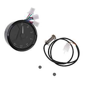 Universal Motorcycle 12V 90mm LCD Digital Tachometer Speedometer Odometer with LED lIGHT