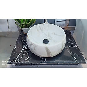 Mua chậu lavabo vân mây thiên thạch tia chớp