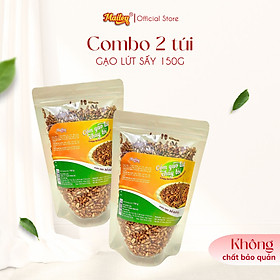 [COMBO 2 TÚI 150G] Gạo lứt giảm cân ăn liền Mailey - gạo lứt sấy rong biển/cháy tỏi ăn kiêng healthy
