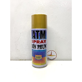 Mua Sơn xịt xe máy màu vàng ánh kim ATM A400