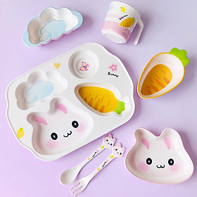 Mua Set khay bát ăn dặm cho bé 7 món