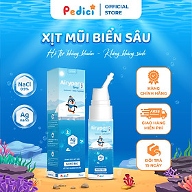 Xịt mũi Airyper Spray 0.9% - Hỗ trợ kháng khuẩn Nano Bạc