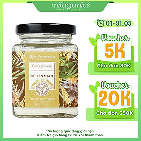 Bột Yến Mạch Đắp Mặt Nạ Chống Lão Hóa, Hỗ Trợ Trị Mụn MILAGANICS 90g-100g-200g