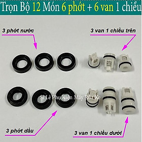 Mua Phớt máy rửa xe mini  bộ gioăng phớt và van 1 chiều cho máy xịt cao áp 12-20mm - phớt máy rửa xe mini ( Trọn Bộ Như Hình )