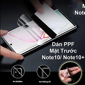 Dán PPF full mặt trước dành cho điện thoại SamSung Note 10 / Note 10pro tránh qua đập và tự phục hồi vết trầy xước nhẹ