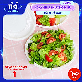 Mua 50 Dĩa Nhựa Cao Cấp HỮU PHONG Dùng 1 lần  Loại Tròn  An toàn  Thân Thiện Môi Trường - CHÍNH HÃNG( Tặng Móc Khóa Ketilo)