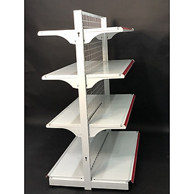 Mua Kệ siêu thị giữa nhà (2 mặt) - Dài 120 x Rộng 70 x Cao 150 x 4 tầng x 2 mặt