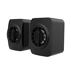 USB-Powered Desktop Speakers for PC and Laptops (Black) Wired Computer Speaker