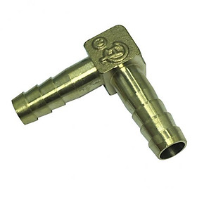 2x Solid Hose ID / Hose Barb 90 Degree L Right Angle Elbow Barbed Brass Fitting Fuel / Air / Water / Boat / Gas / Oil 8mm to 14mm to Choose From