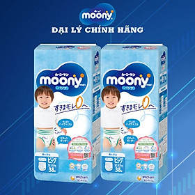 Combo 2 gói tã quần cao cấp moony nhật bản bé trai xl38