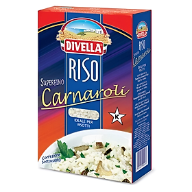 Gạo Ý Chuyên Làm Món Risotto - RISO CARNAROLI DIVELLA 1Kg Nhập Khẩu Ý