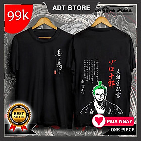 ️️Áo Thun In Hình Zoro One Piece Cực Ngầu, Cực chất Full Size độc đẹp giá rẻ
