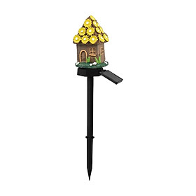 Solar Power Garden Stake Light House Lighting LED Light Outdoor for Path