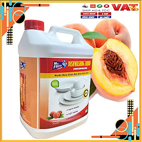 Nước rửa chén bát siêu đậm đặc Mr.fresh 5L hương đào