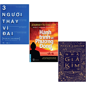 Combo 3Q: Ba Người Thầy Vĩ Đại + Nhà Giả Kim + Hành Trình Về Phương Đông (Top Sách Bán Chạy Nhất Mọi Thời Đại)