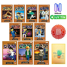 Combo Manga - Truyện Conan Thám Tử Lừng Danh tập 91 - 100 ( 10 Cuốn ) - NXB Kim Đồng ( Tặng kèm sổ tay xương rồng ) 