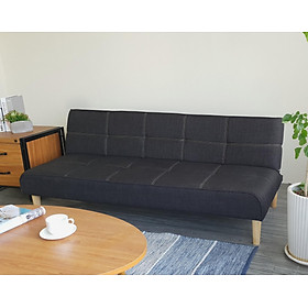 Sofa bed 3 trong 1 Juno sofa chân gỗ màu xám đen