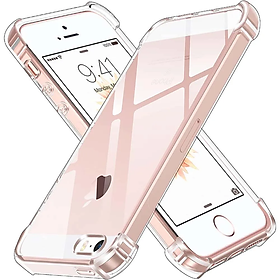 Ốp lưng cho iPhone 5/5s, iPhone 6/6s, iPhone 7, iPhone 7 Plus, iPhone 8/ iPhone SE, iPhone 8 Plus dẻo trong chống sốc cao cấp - Hàng chính hãng