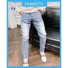 Quần Bò Nam cao cấp thương hiệu Chandi, chất jean co dãn mẫu mới nhất mã NT301