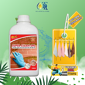 Tẩy Bồn Cầu Bị Ố Vàng,Tẩy Gạch Men,Tẩy Xi Măng,Nước Tẩy Nhà Vệ Sinh,Tẩy Rong Rêu Vôi Vữa Dr.C Super Clean S90 1 Lít