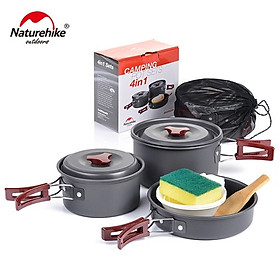 Hình ảnh Bộ Nồi Nấu Ăn Dã Ngoại NatureHike NH15T203-G