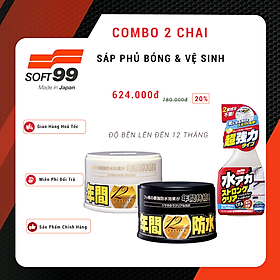 Combo Sáp Phủ Bóng Sơn Fusso Coat & Vệ Sinh Sơn Stain Cleaner Strong R