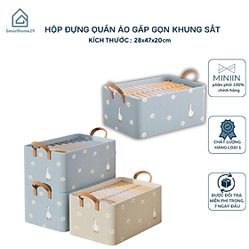 Mua Hộp Đựng Quần Áo Có Khung Cố Định -Thiết Kế Gấp Gọn Thông Minh Giỏ Đựng Đồ Lót Giúp Tiết Kiệm Không Gian - HÀNG CHÍNH HÃNG MINIIN